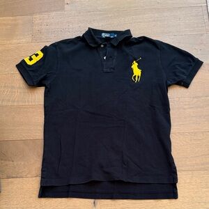 Polo by Ralph Lauren Black Shirt with Yellow Emblem
